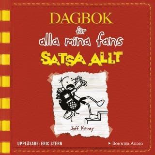 Satsa allt – Jeff Kinney, ljudbokens omslag