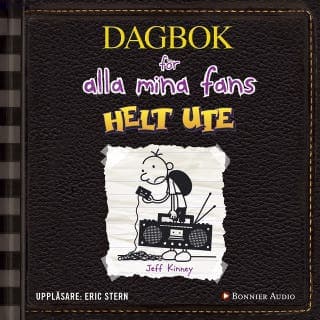 Helt ute – Jeff Kinney, ljudbokens omslag