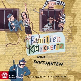 Familjen Knyckertz och snutjakten – Anders Sparring, ljudbokens omslag