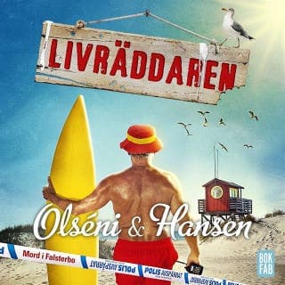 Livräddaren – Micke Hansen och Christina Olséni, ljudbokens omslag