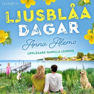 Ljusblåa dagar – Anna Alemo, ljudbokens omslag