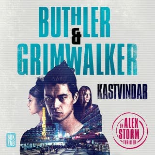 Kastvindar – Dan Buthler och Leffe Grimwalker, ljudbokens omslag