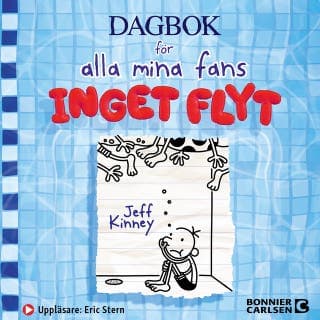 Inget flyt – Jeff Kinney, ljudbokens omslag