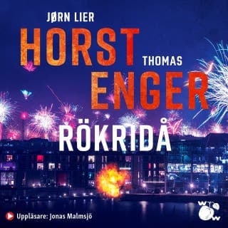 Rökridå – Jørn Lier Horst och Thomas Enger, ljudbokens omslag
