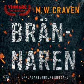 Brännaren – M. W. Craven, ljudbokens omslag