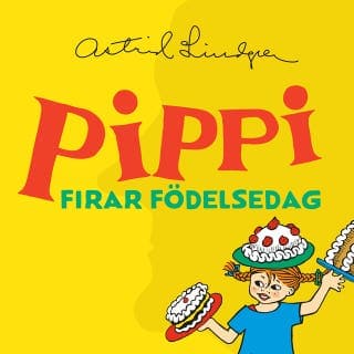Pippi firar födelsedag – Astrid Lindgren, ljudbokens omslag