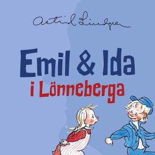 Emil och Ida i Lönneberga – Astrid Lindgren, ljudbokens omslag