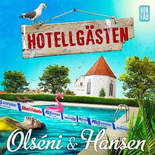 Hotellgästen – Micke Hansen och Christina Olséni, ljudbokens omslag