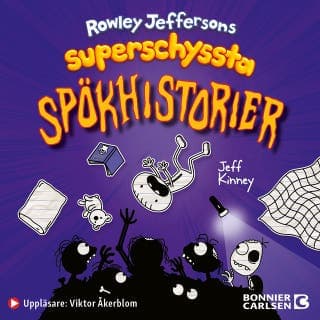 Rowley Jeffersons superschyssta spökhistorier – Jeff Kinney, ljudbokens omslag