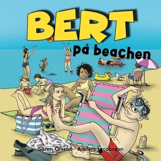Bert på beachen – Anders Jacobsson och Sören Olsson, ljudbokens omslag