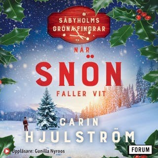 När snön faller vit – Carin Hjulström, ljudbokens omslag