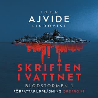 Skriften i vattnet – John Ajvide Lindqvist, ljudbokens omslag