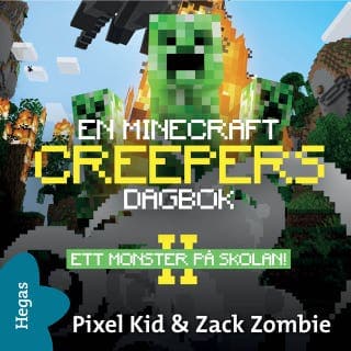 Ett monster på skolan! – Pixel kid, ljudbokens omslag