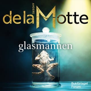 Glasmannen – Anders de la Motte, ljudbokens omslag
