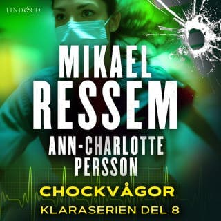Chockvågor – Mikael Ressem och Ann-Charlotte Persson, ljudbokens omslag