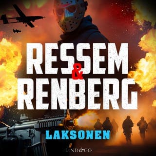 Laksonen – Mikael Ressem och Björn Renberg, ljudbokens omslag