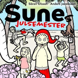 Sunes julsemester – Anders Jacobsson och Sören Olsson, ljudbokens omslag