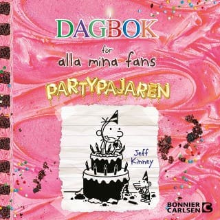 Partypajaren – Jeff Kinney, ljudbokens omslag