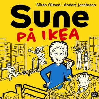 Sune på Ikea – Sören Olsson och Anders Jacobsson, ljudbokens omslag