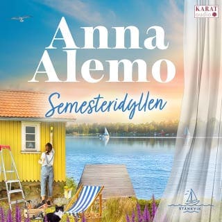 Semesteridyllen – Anna Alemo, ljudbokens omslag