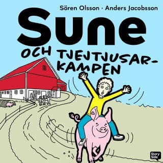 Sune och tjejtjusarkampen – Anders Jacobsson och Sören Olsson, ljudbokens omslag