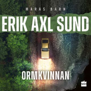 Ormkvinnan – Erik Axl Sund, ljudbokens omslag